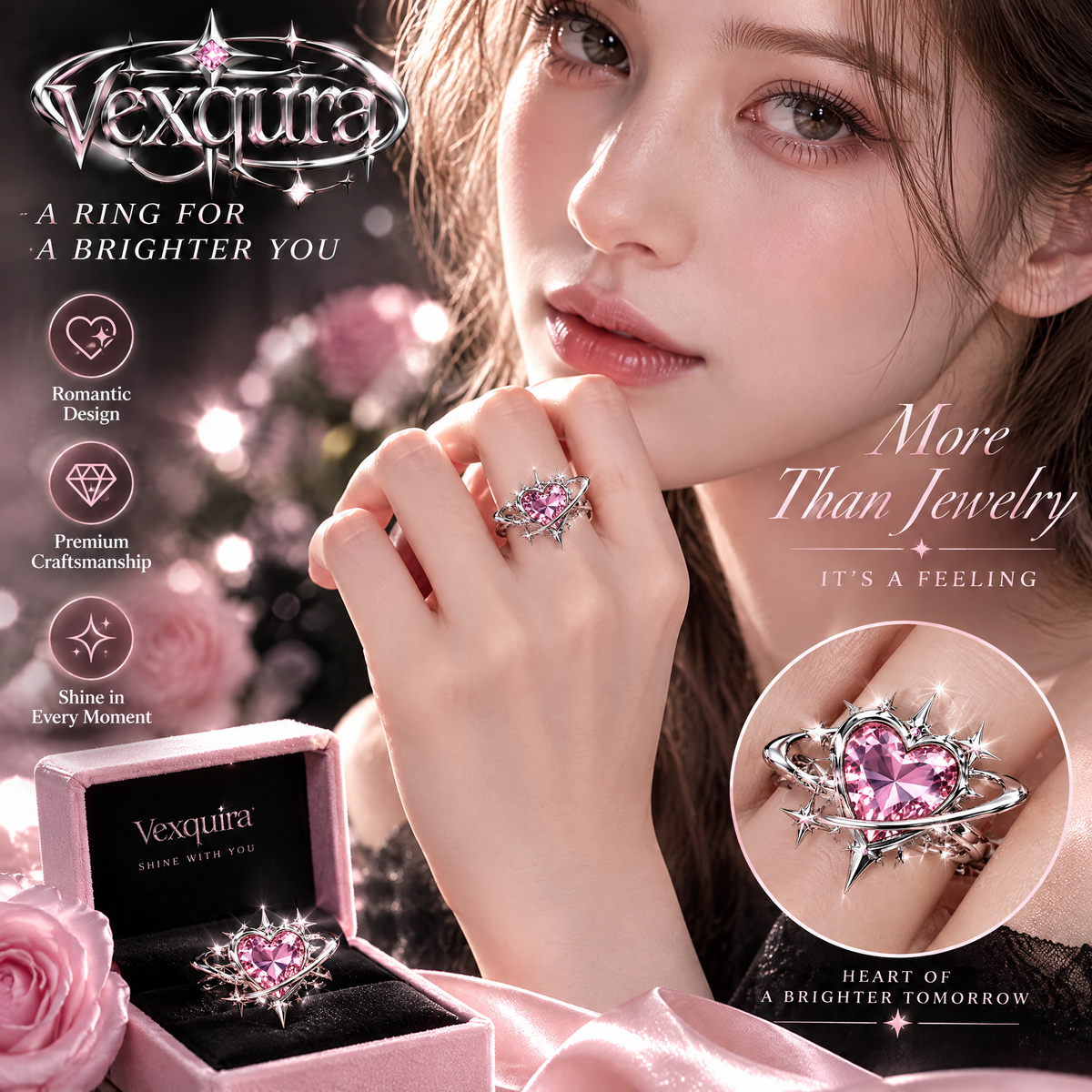 Cosmic Heart Orbit Ring