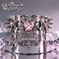 Gothic Heart Spike Cuff Bracelet