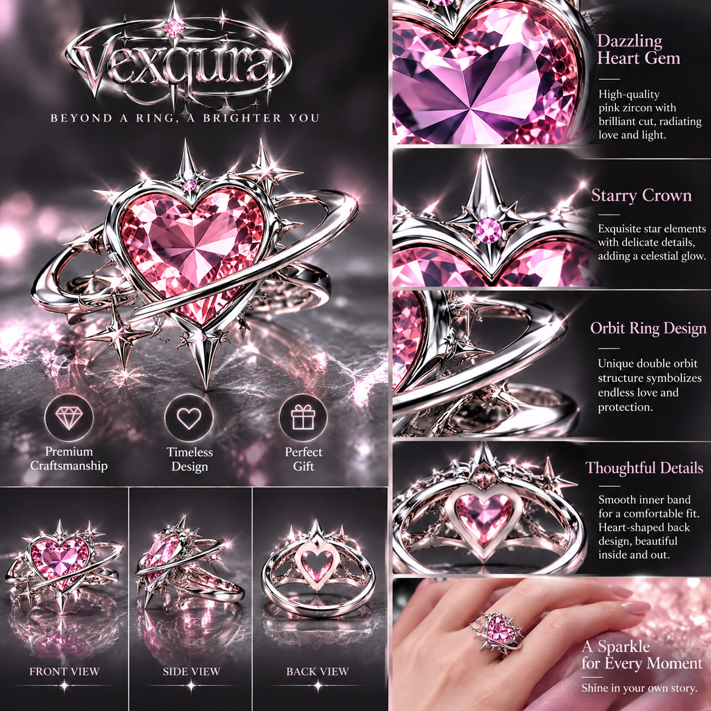 Cosmic Heart Orbit Ring