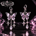 Butterfly Crystal Drop Earrings