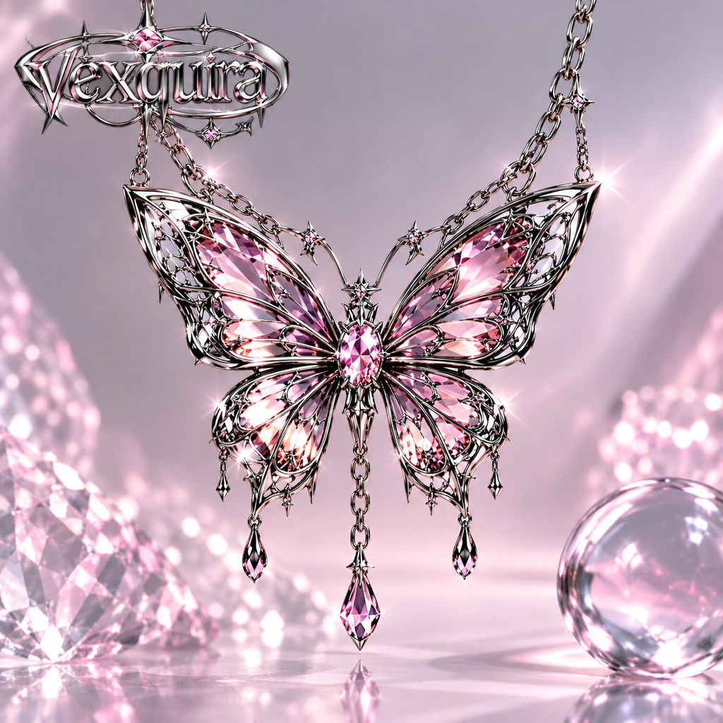 Crystal Butterfly Fantasy Necklace